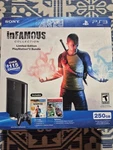 Sony PS3 Super Slim 250 Gb Infamous Uncharted Bundle New Sealed. Price: $699.00.