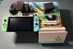 Nintendo Switch Animal Crossing Horizons Edition With Games Open. Price: $299.99.