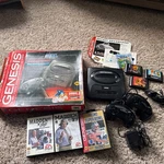 Sega Genesis Sonic (model 2) - Bundle Box Tested W/ 6 Games Open. Price: $115.00.