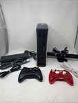 Microsoft Xbox 360 Elite 120GB Console - Black With Kinect & Controllers Used. Price: $133.50.