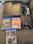 Sony Playstation Slim 1TB Gaming Console With Games PS4 Used. Price: $139.99.