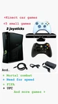 Microsoft Xbox 360 With Kinect Black Console Games Included. 2 Joystick Open. Price: $150.00.