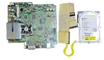 Microsoft Original Xbox Console X0061-001 Motherboard, Hard Drive And Cables Used. Price: $40.00.