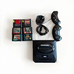 Sega Genesis Model MK-1451 Rare Works 6 Games 2 Controllers Used. Price: $198.00.