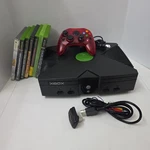 Original Microsoft Xbox Console Bundle Controller, Cords, Receiver + 7 Games Used. Price: $175.99.