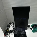 Sony Playstation PS2 Black Console Ntsc-u/c Dvd W/ Wired Controllers Cables Used. Price: $100.00.
