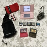 Nintendo Ds Lite Pink Console Lot Games Cases Stylus, Ac Adapter, Super Mario B Used. Price: $104.50.