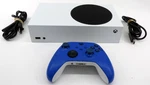 Microsoft Xbox Series 512GB Console Gaming System White 1883 W/blue Controller Used. Price: $249.95.