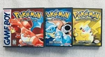 Pokemon Red, Bue, Yellow Case Only 3 Pack Game Boy Box Nintendo Ds Sized Brand. Price: $36.95.