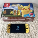 Nintendo Switch Go Pikachu! Poke Ball Plus Edition Console Complete Box. Price: $319.99.