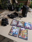 Xbox 360 Kinect Bundle 250GB Black Console, Controllers, Games Used. Price: $216.00.