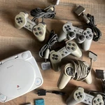Sony Psone SCPH-101 Console, Lcd Screen, 5 Controllers, SCPH-113 Ac Adapter Used. Price: $165.00.