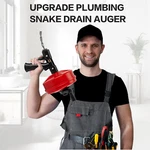 Plumbing Snake Drain Auger, 25 Ft Automatic Retract Power Or Manual New. Price: $39.99.