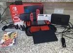 Nintendo Switch Mario Edition With Red Joy-con, Carrying Case And Pok Mon Game Used. Price: $474.99.