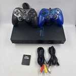Sony Playstation PS2 SCPH-50001 Fat Console Controllers & 64MB Memory Card Used. Price: $119.99.