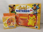 Nintendo 64 Pikachu Orange & Yellow Console NUS-101 With 2 Controllers Box Used. Price: $557.99.