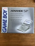 Nintendo Gameboy Advance Gba Sp Platinum Silver AGS-001 Complete Box Cib Used. Price: $175.00.