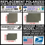 Polarized Film Screen Nintendo Game Boy/pocket/color/advance/gb/gbp/gbc/gba/sp New. Price: $6.99.