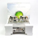 Microsoft Xbox Classic Crystal Boxata Console With 2 Clear Controllers Per. Price: $340.57.