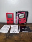 Nintendo Game Boy Pocket - Red Complete Box Cib Handheld Tested & Cleaned Open. Price: $149.99.