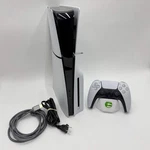 Sony Playstation Slim Disc PS5 1TB White Console Gaming System CFI-2015 Used. Price: $459.98.