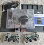 Sony Playstation Clear Console WITH2 Controllers Composite Rca And Memory Card Used. Price: $200.00.