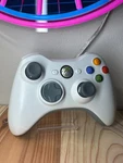 Xbox 360 Controller White Gray Oem - New Joysticks Cleaned & Tested Used. Price: $29.99.