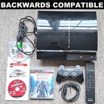 Sony Playstation 80GB Console PS3 Bundle CECHE01 Backwards Compatible +5 Games Used. Price: $319.99.