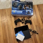 Sony Playstation PS4 500GB Jet Black Console Bundle 2 Controllers Cib Tested Used. Price: $175.00.