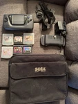Sega Gear Handheld System - Black With Games & Case Used. Price: $189.99.