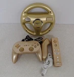 Club Nintendo Wii Zelda Golden Remote Classic Controller Nunchuck Handle Used. Price: $189.99.