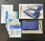 Cib Electric Blue Nintendo Ds Handheld Console System Inserts Box Manual Stylus Open. Price: $242.10.