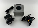 Nintendo Gamecube Platinum Silver Console Bundle DOL-101 Used. Price: $79.99.