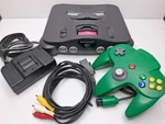 Nintendo N64 NUS-001 Black Console With Oem Green Controller & Cords Tested Used. Price: $95.00.