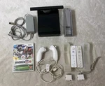 Nintendo Wii RVL-101 Black Console Bundle 2 Controllers Motion+ Tested/works! Used. Price: $100.00.