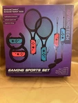 Nintendo Switch Gaming Sport Set Golf Clubs Racing Wheel 2, Tennis Racket New. Price: $17.33.