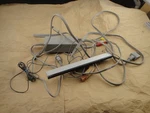 Nintendo Wii Factory Oem Power Cord, Av Cable & Sensor Bar Complete Set RVL-002 Used. Price: $12.00.